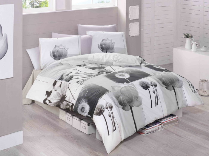 L'essentiel linge de maison Florence Juego de Funda de Edredón Doble 100% Algodón L'essentiel linge de maison Florence Juego de Funda de Edredón Doble 100% Algodón